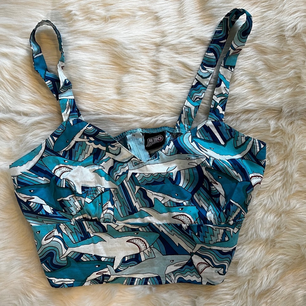 Shark Crop Top